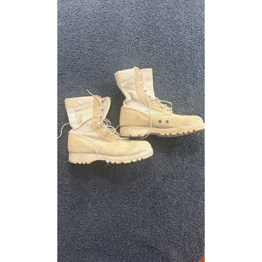 US Army Hot Weather Combat Boots Coyote Brown Suede Vibram Tactical Mens 8W